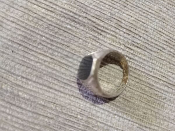 Cincin Akik mini Hitam bermodelan Antik - Gambar 5