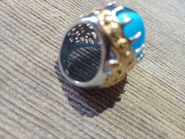 Cincin Akik Mata Kucing 3Warna Antik. - Gambar 14