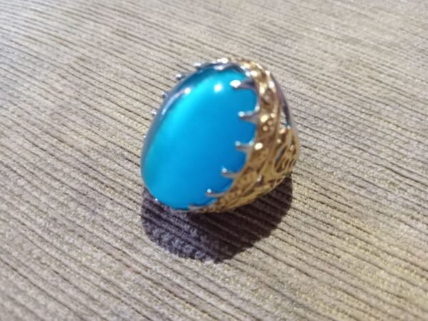 Cincin Akik Mata Kucing 3Warna Antik. - Gambar 15