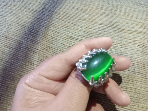 Cincin Akik Mata Kucing 3Warna Antik. - Gambar 10