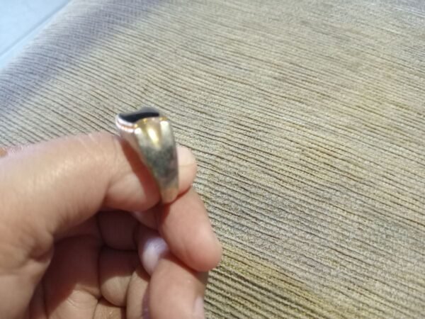 Cincin Akik mini Hitam bermodelan Antik - Gambar 10