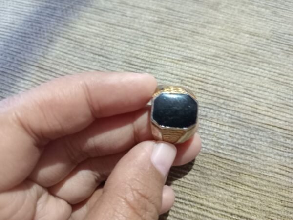 Cincin Akik mini Hitam bermodelan Antik - Gambar 11