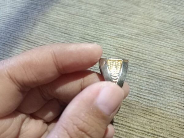 Cincin Akik mini Hitam bermodelan Antik - Gambar 12
