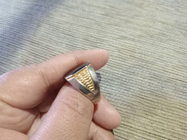 Cincin Akik mini Hitam bermodelan Antik - Gambar 13