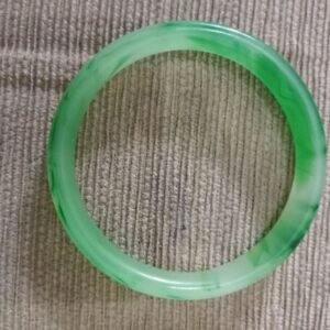 Koleksi Gelang Giok Hijau Putih