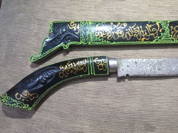 Koleksi Golok Lafadz Hijau Peninggalan mbah kuno Antik.