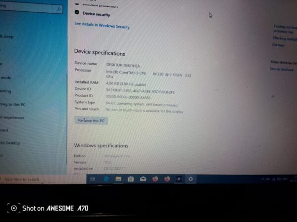 Laptop Fujitsu Tipe LH530 Warna Merah Bekas. - Gambar 2