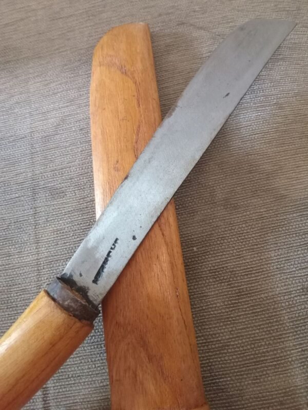Pedang Golok Bersarung Polos Bekas. - Gambar 2