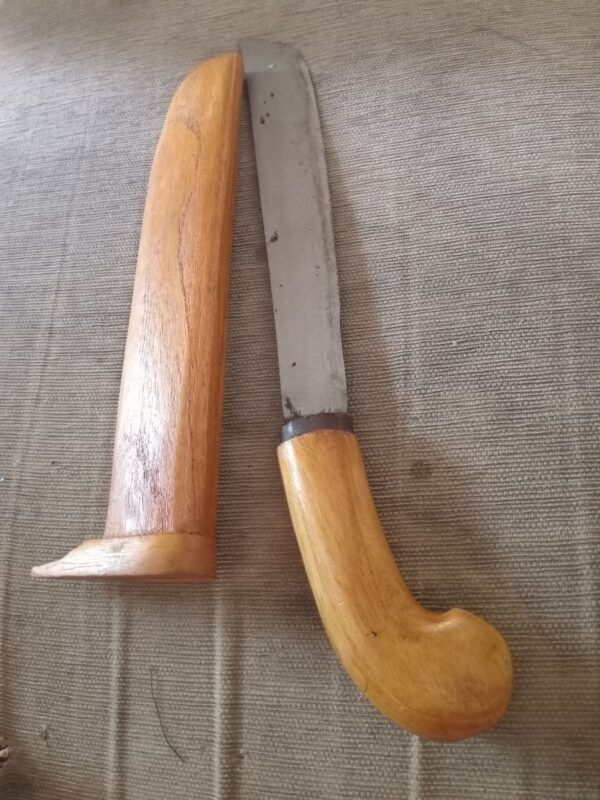 Pedang Golok Bersarung Polos Bekas. - Gambar 6